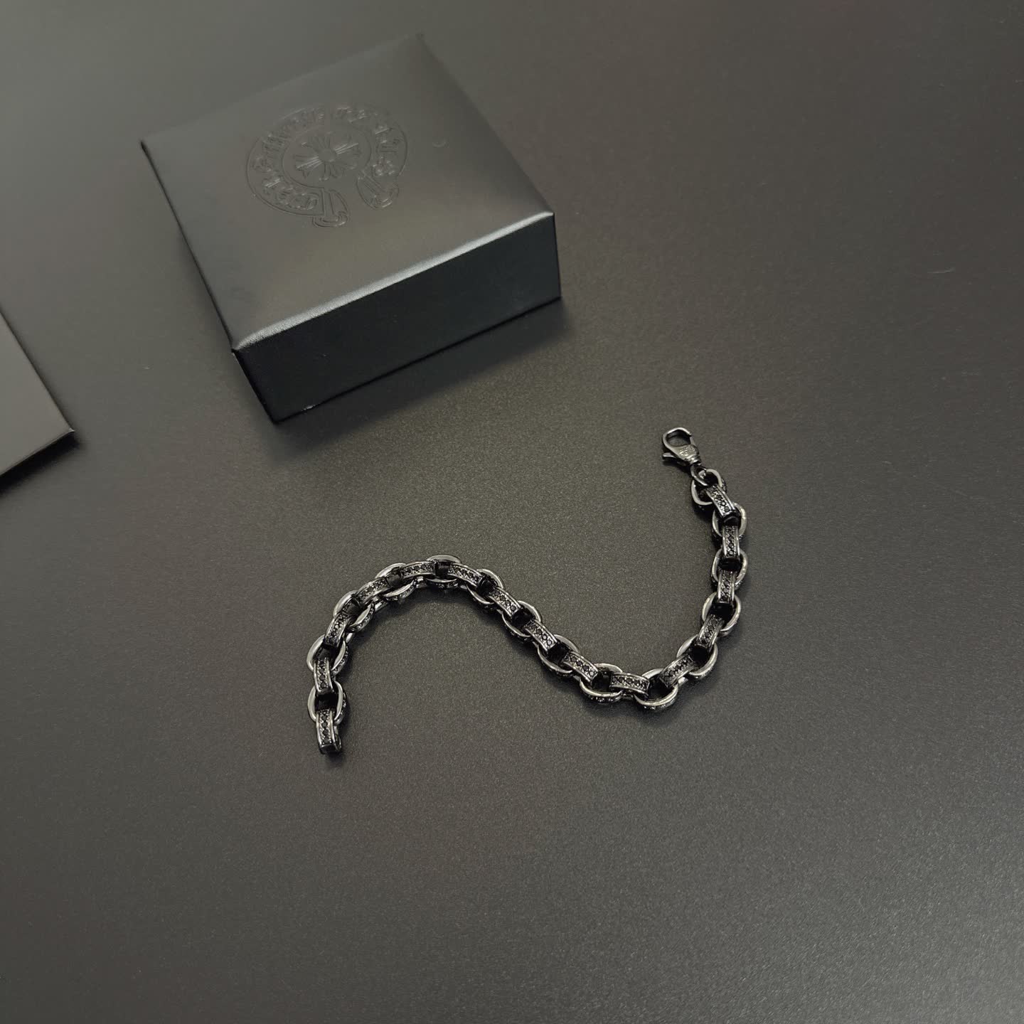 Chrome Hearts Silver Chain Bracelet